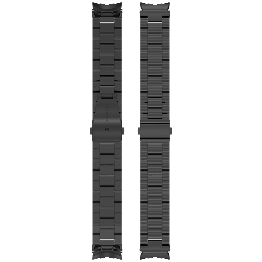 Cinturino in acciaio inossidabile a 3 teste per Samsung Galaxy Watch 4 5 6 7 FE Pulsante a sgancio rapido Cinturino per orologio Accessori di ricambio