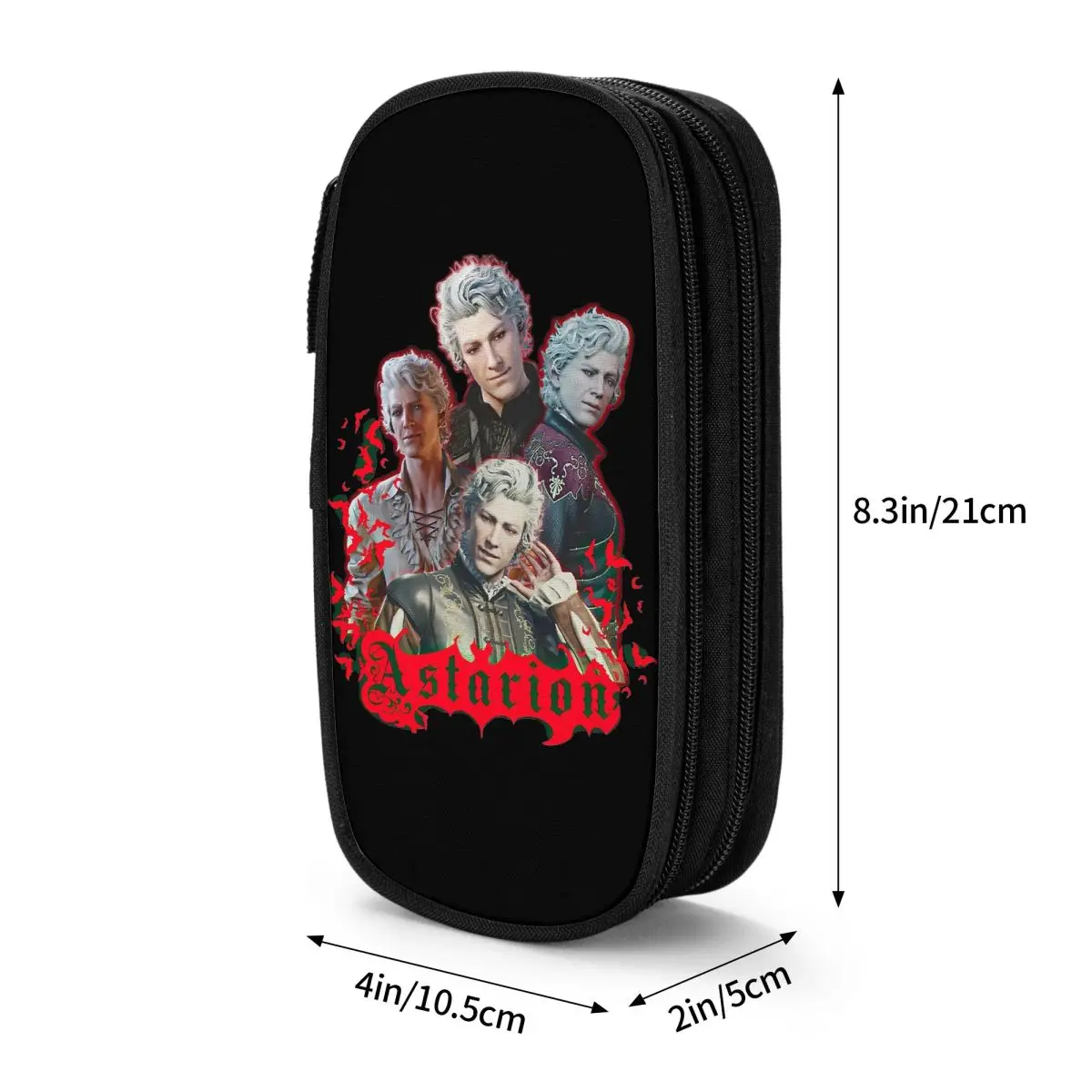 Astarion مقلمة Baldur's Gate Game Pencilcases حامل قلم للفتيات الفتيان سعة كبيرة حقيبة اللوازم المدرسية الهدايا القرطاسية