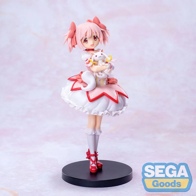 Original SEGA Puella Magi Madoka Magica Madoka Kaname incubadora 24CM figura de Anime figura coleccionable estatuilla modelo muñeca ornamento regalo
