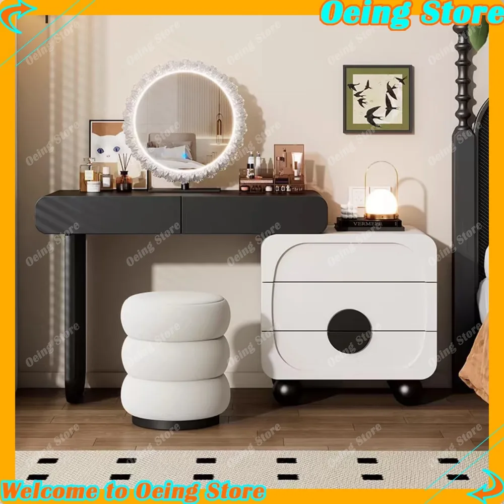 

Luxury European Drawer Dressing Table Modern Vanity Dressing Table Mirror Stylish Bedroom Tocador Maquillaje Home Furniture