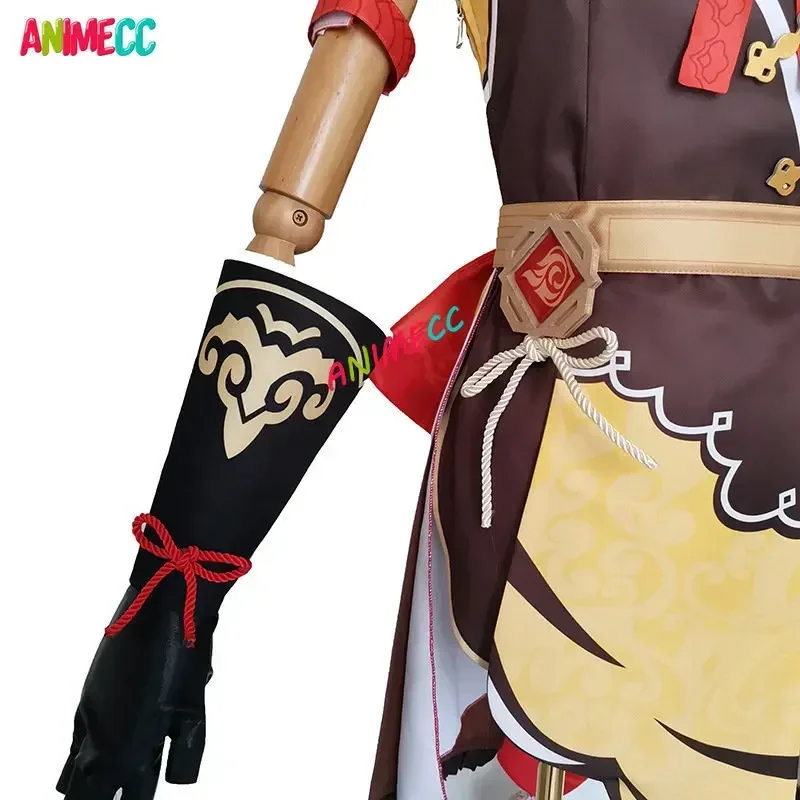 ANIMECC in Stock S-XL Xiangling Cosplay Costume parrucca Genshin Impact Xiang Ling Anime Game Halloween Party Outfit per le donne ragazza