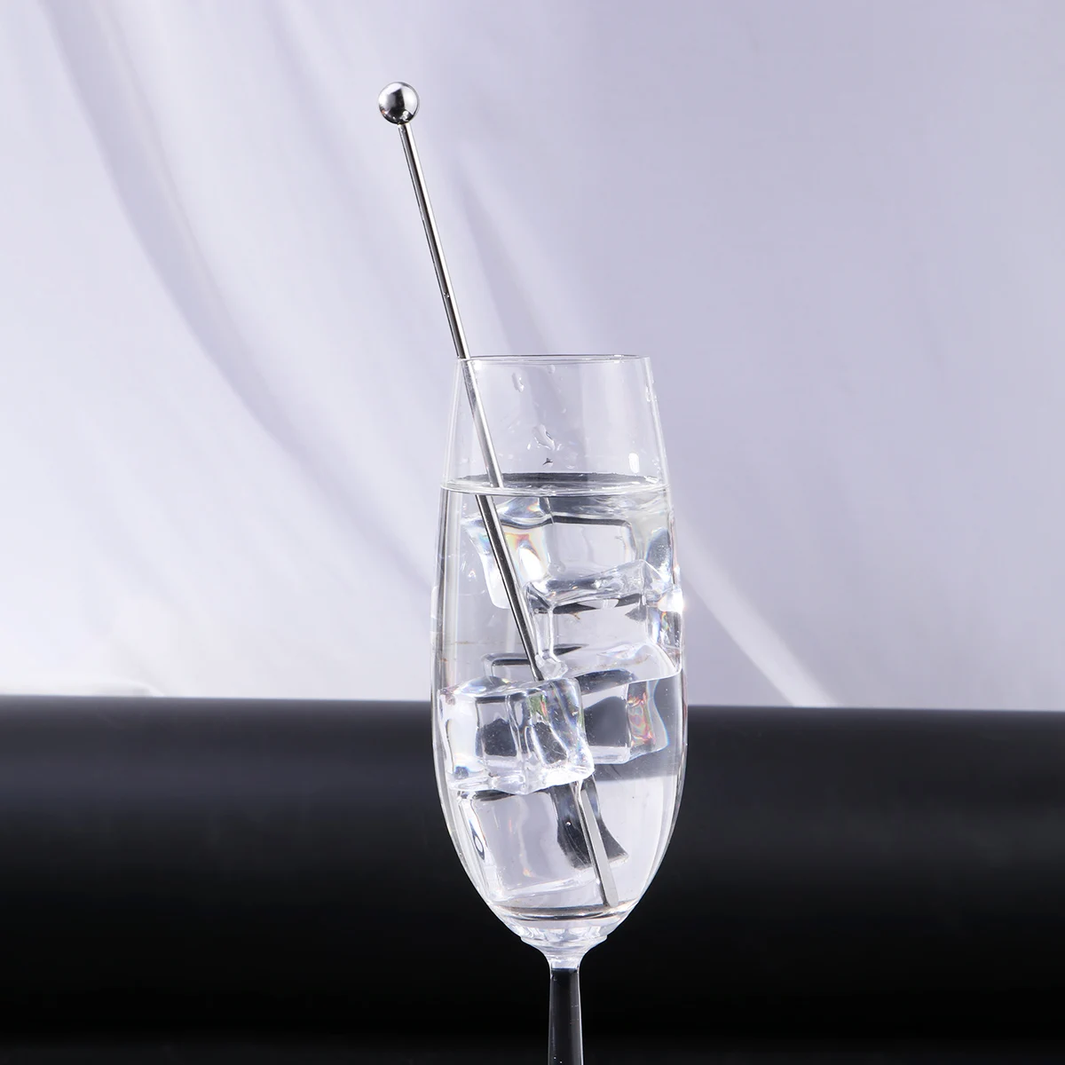 

5 pcs Stainless Steel Beverage Stirrer for Coffee Cocktail Decorative Drink Stir Silver Color Swizzle Sticks Perfect Gift