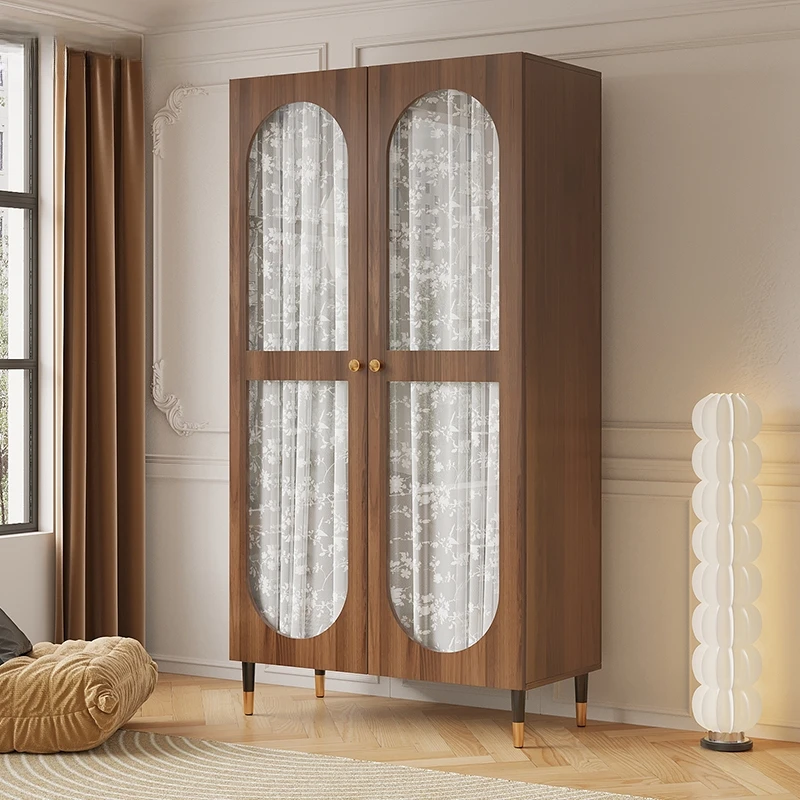 

Nordic Glass Doors Closet Luxury Interior Essentials White Girls Clothes Wardrobe Portable Teen Guarda Roupas Furniture Home