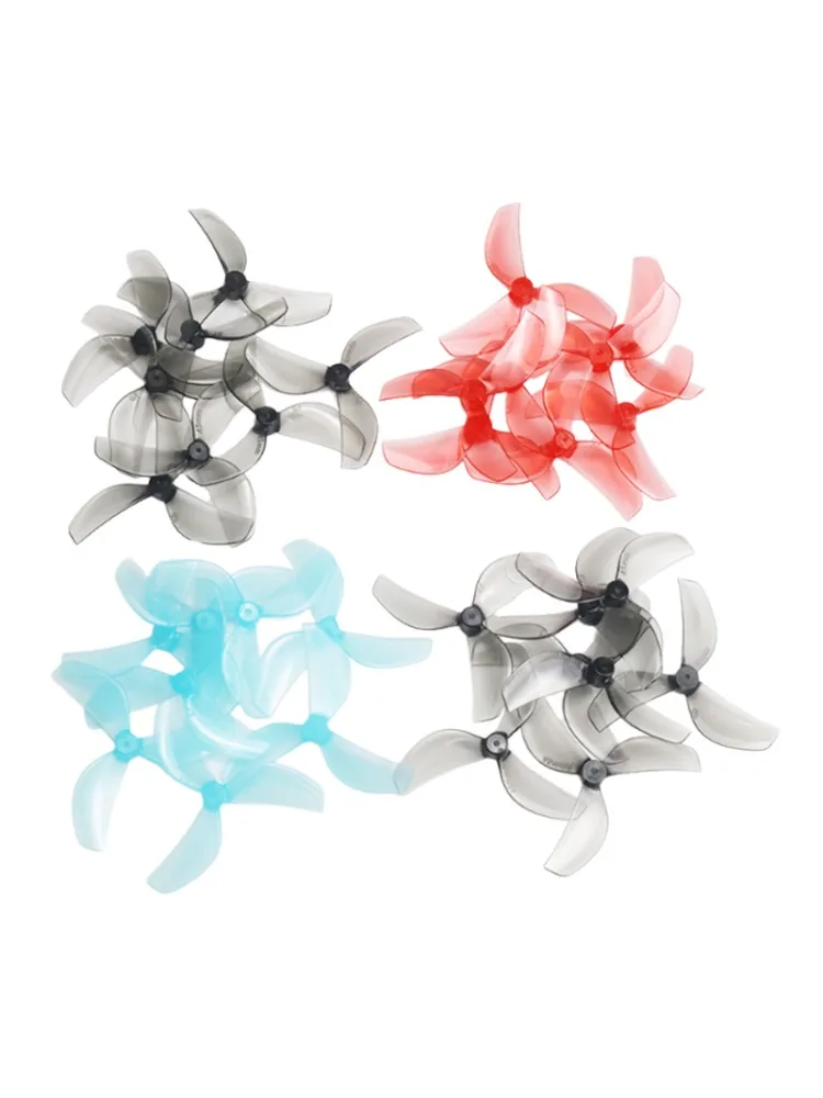 8 pièces/4 paires Gemfan 45mm hélice PC à 3 pales 1mm 1.5mm pour RC FPV course Freestyle 1.8 pouces Cinewhoop cure-dents Drones Mini