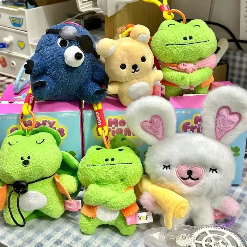 Nowa oryginalna seria Mofy i dobrych przyjaciół pluszowe pudełko z niespodzianką bawełniany królik lalka prezent wiszący wokół Kawaii Plushien lalka zabawka