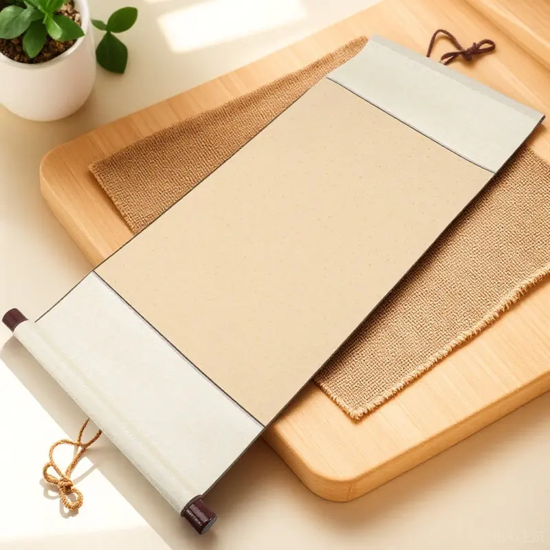 Blank Calligraphy Scroll Made of High-Quality Rice Paper for Brush Writing Running Script Watercolor Painting Portable Hanging