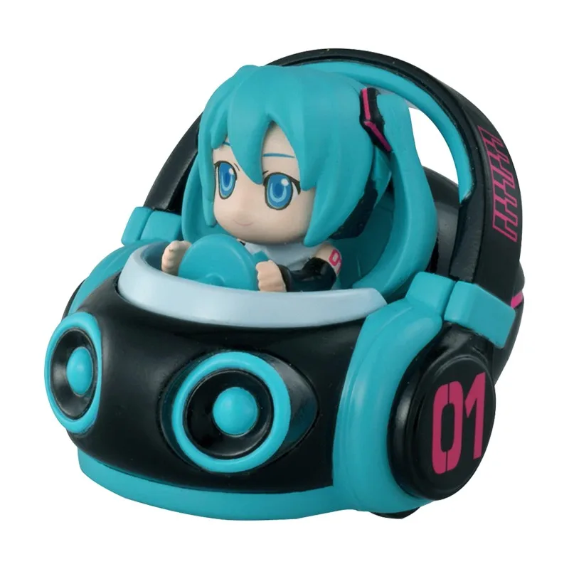 

4.5cm Hatsune Mini Miku Car Model Anime Themed Toy Cute Desktop for Collectors Boxed Toys Ornaments Gift
