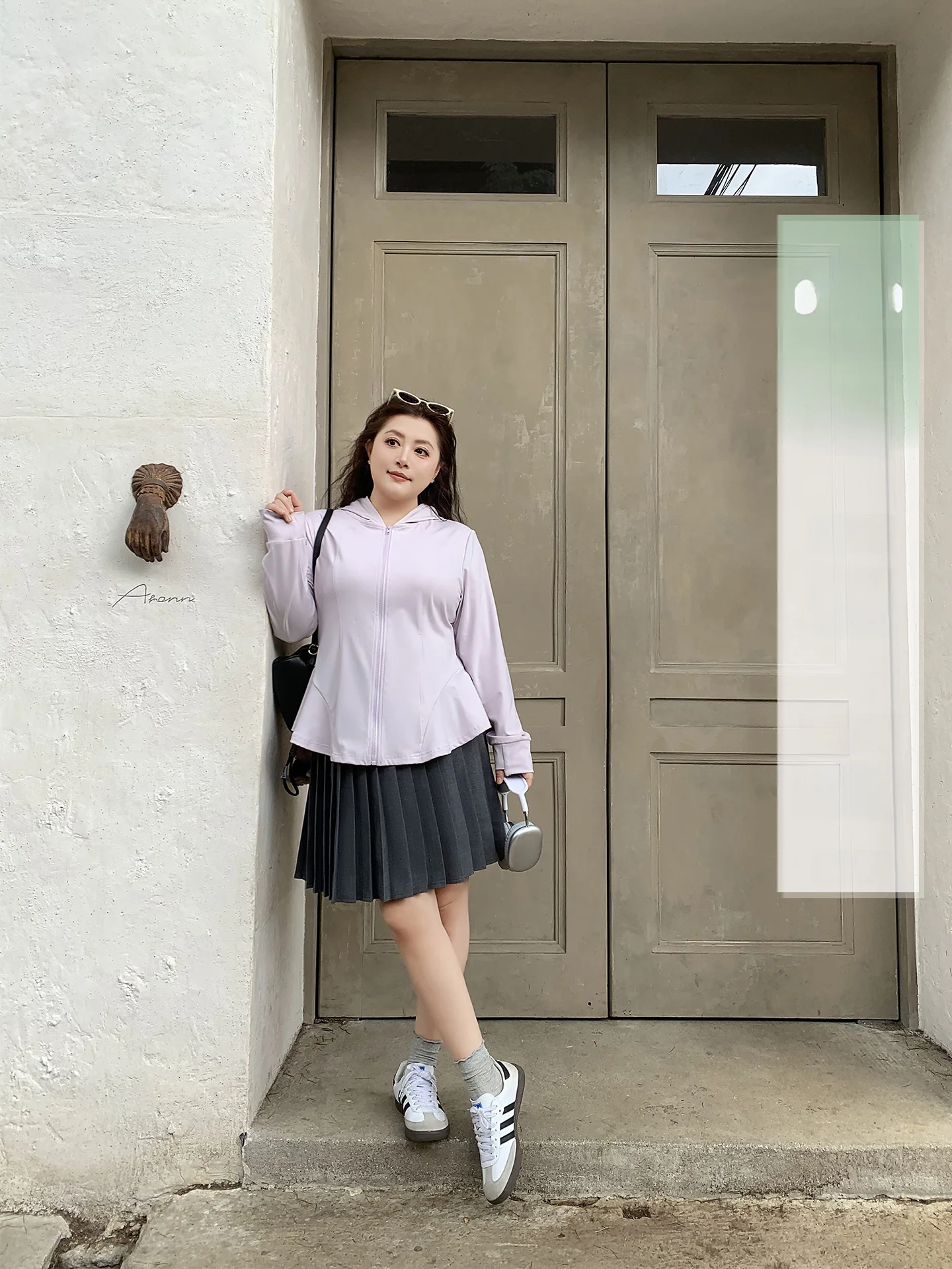 

High Waist Pleated Skirt Spring New Casual A-Line Slimming School Style plus Size Women's Skirts DMRORO Commute Style