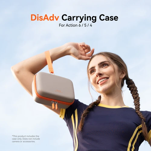 Imagen 2 del producto TELESIN DisAdv bolsa de almacenamiento para cámara de acción para DJI Osmo Action 6 5pro 4 caja protectora impermeable caja de almacenamiento bolsa de accesorios