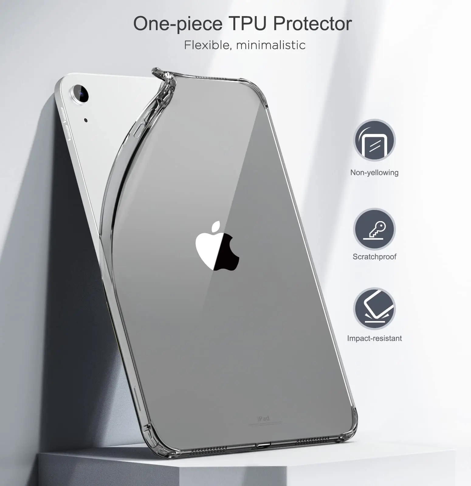 For Apple iPad 10.9 11 2022 2025 A16 10th 11th Generation Transparent Soft Silicone Tablet Case Shockproof Clear Shell