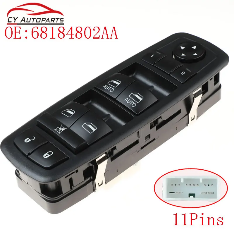 New Front Left Electric Power Window Switch For Dodge Durango For Jeep Cherokee 2014 2015 68184802AA