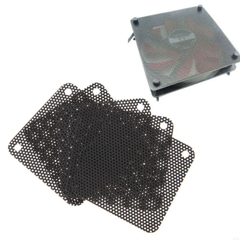 

97BF Computer Dust filter Computer Fan Filters Cooler PVC Black Dustproof for Case Co
