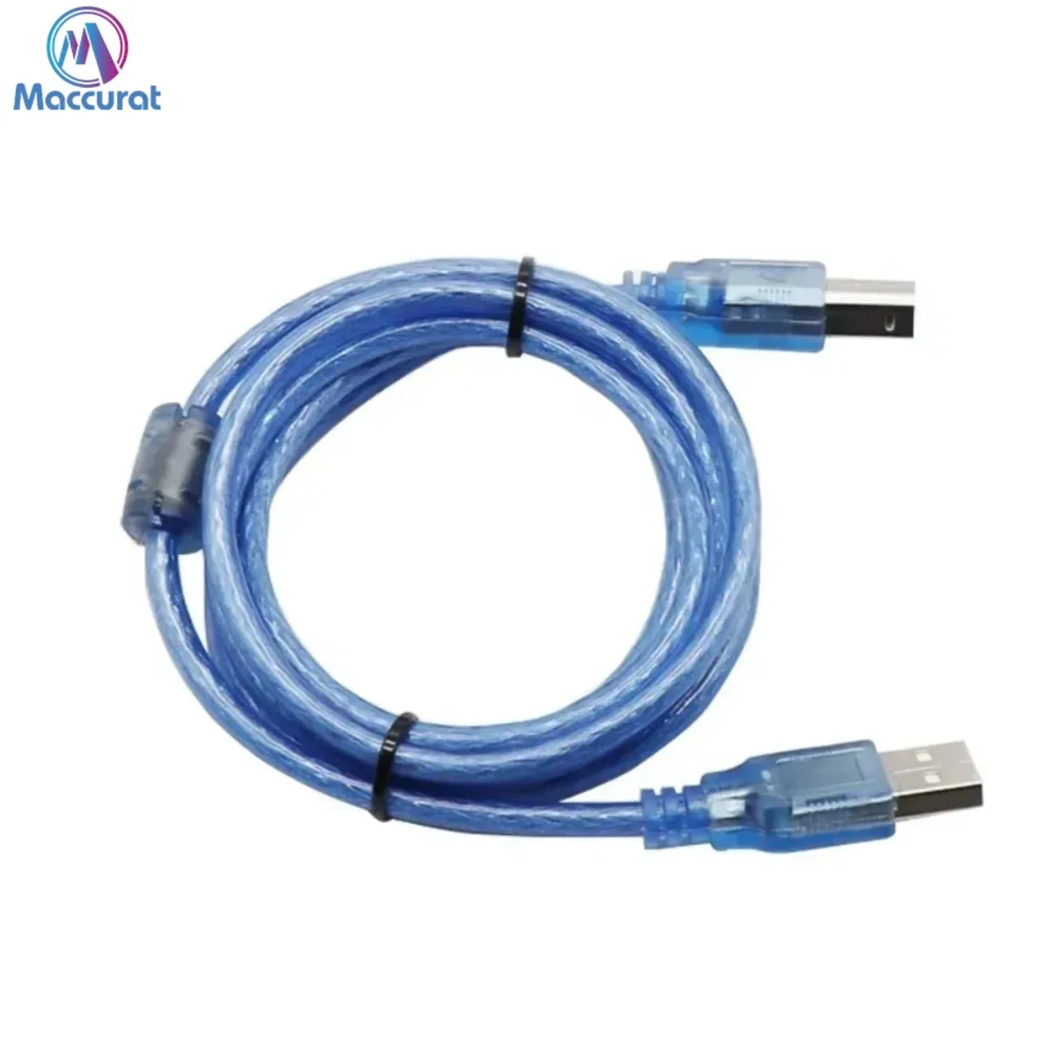 High Speed Transparent Blue USB 2.0 Type A Male To B Male 3D Printer Cable Cord Short Cable for Printer HUB USB  0.5M 1.5M 3M