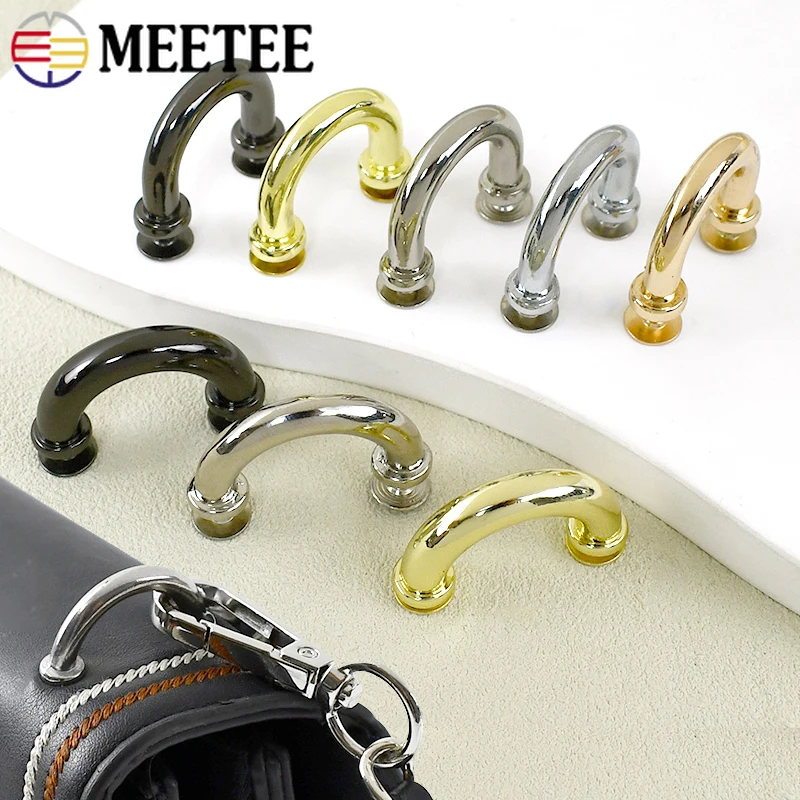 

5/10Pcs 9/14/16/17mm Bag Arch Bridge Metal Buckles D Ring Hook Handbag Handle Connector Side Clip Buckle Hardware Accessories