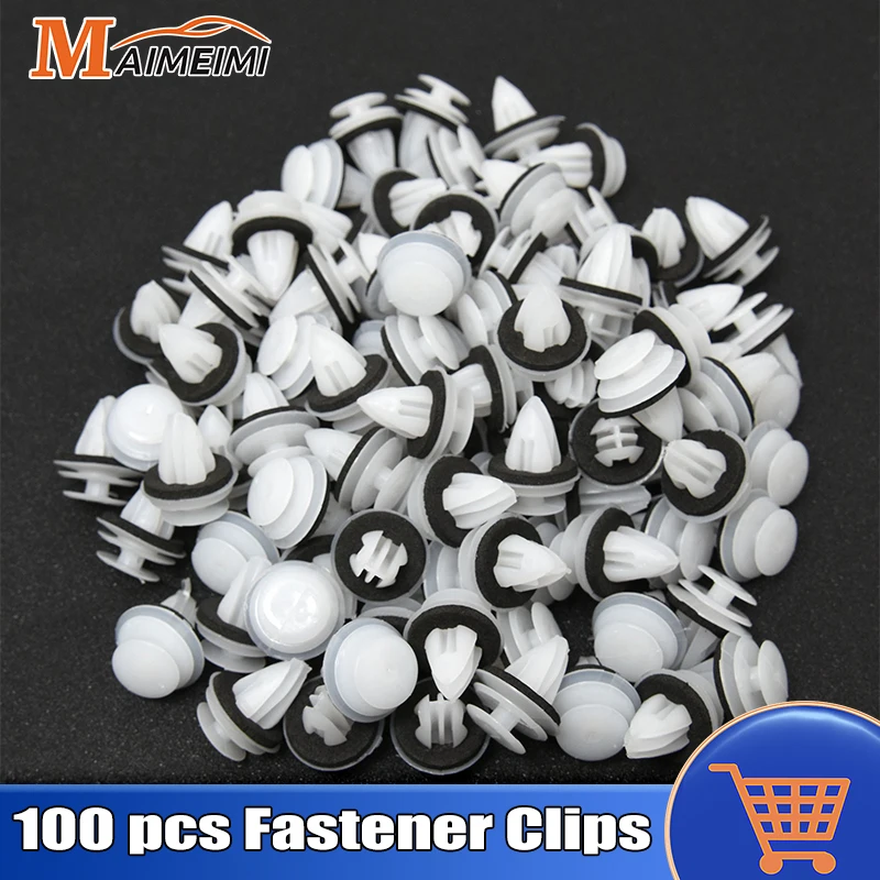 

100 Pcs Car Bumper Fender For Auto Fastener Clips Noise Insulation Accessories Plastic Trunk Screw Rivets Set for Cars Supplies