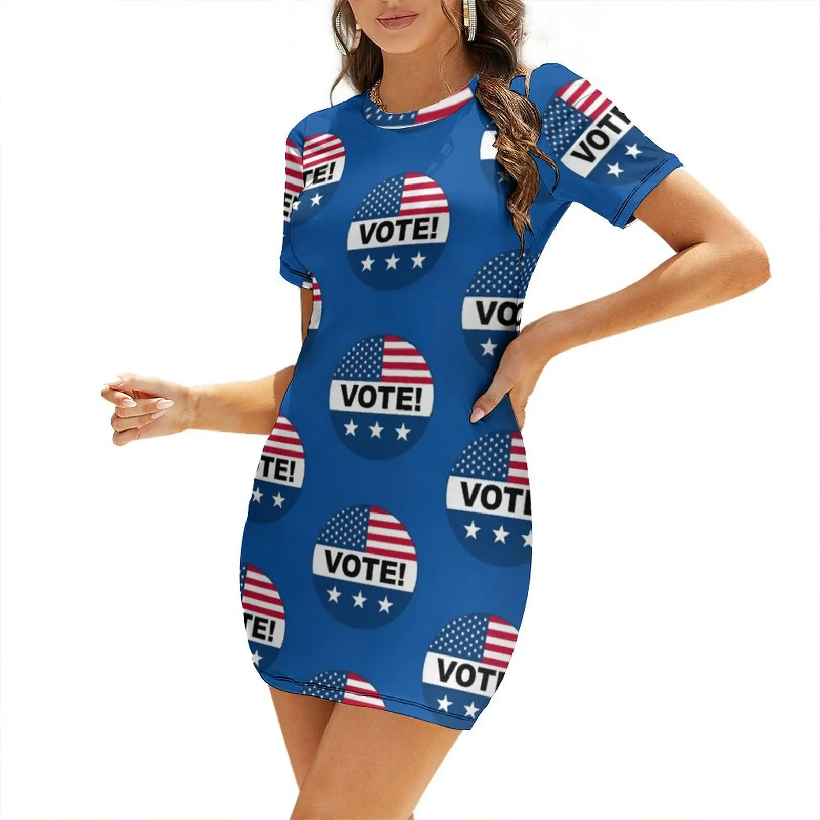 

VOTE! Our Future Depends on it! Short Sleeved Dress dresses for women wedding dresses for parties Dress