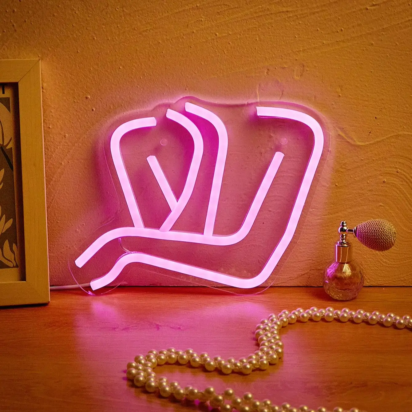 Chi-buy LED Neon beautiful woman USB Powered Neon Signs Decor Lamp Signs Birthday Gift Wall Art For Bedroom Room Bar Shop