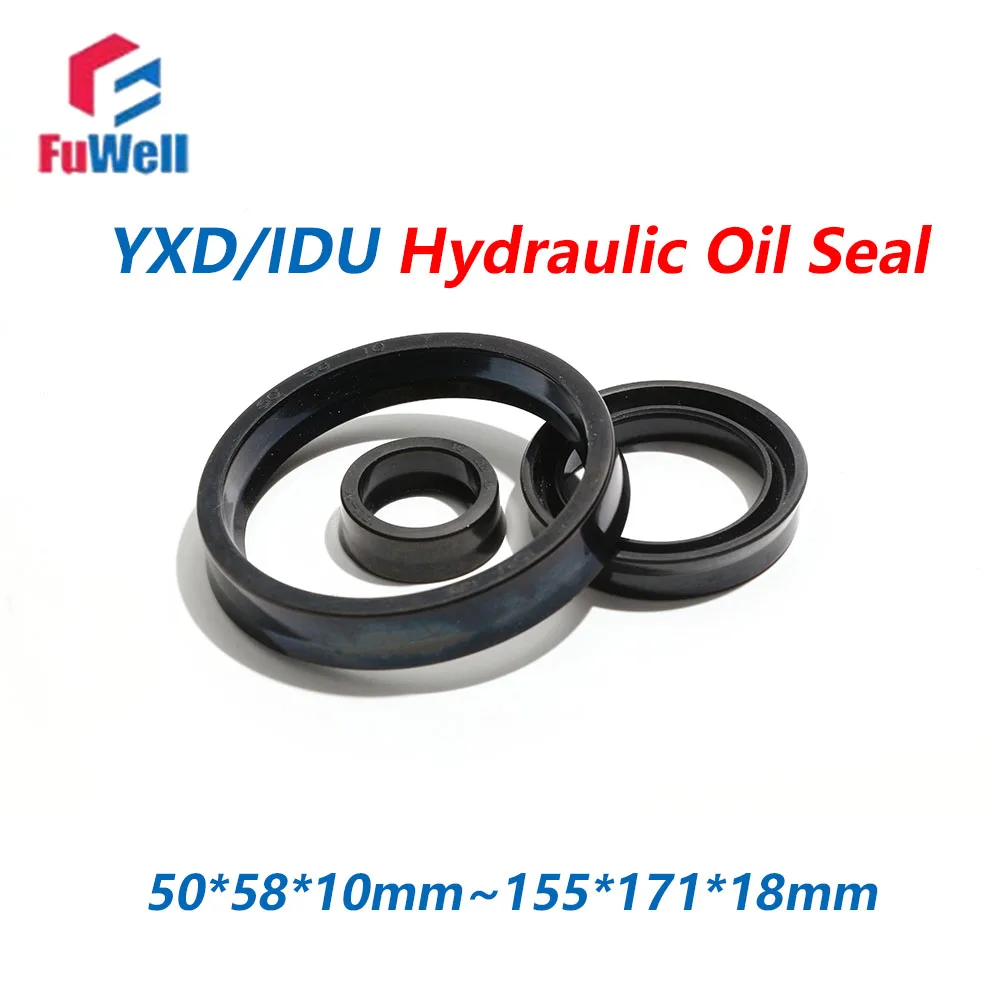 Fuwell 1 шт. IDU тип гидравлического масляного уплотнительного кольца износостойкое уплотнительное кольцо NBR поршни вала 50*58*10~155*171*18 мм нитриловая резина Fuwell 1 шт. IDU тип гидравлического масляного уплотнительного кольца износостойкое уплотнительное кольцо NBR поршни вала 50*58*10~155*171*18 мм нитриловая резина