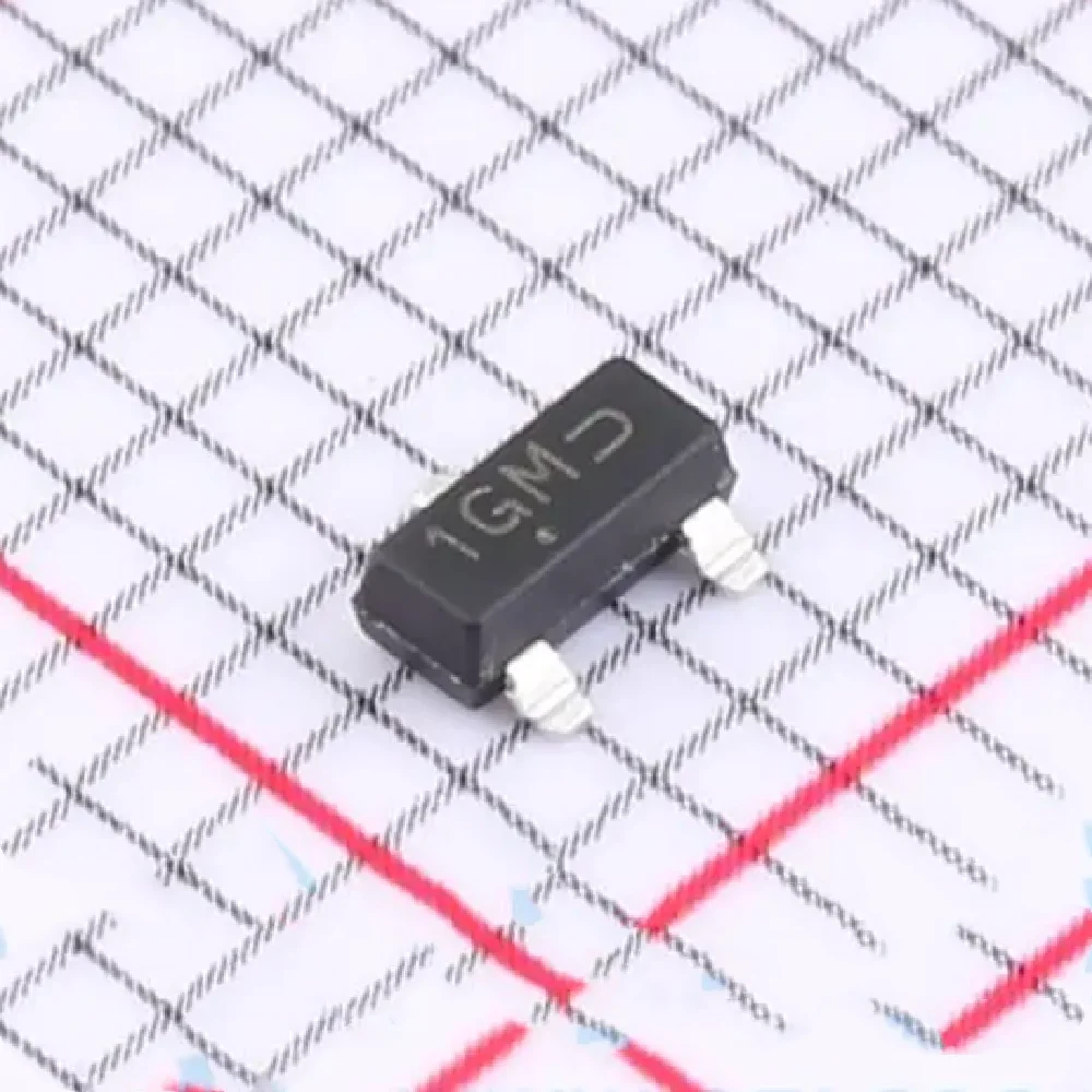 New original (50pcs) MMBTA06LT1G MMBTA06 (Marking 1GM) SOT-23 500mA 80V PNP Triode