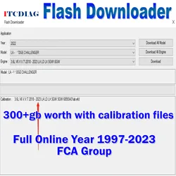 Flash Downloader Full Online Year 1997 - 2023 for Group Online One Year Original files 300+gb with Calibration files For PCM TCM