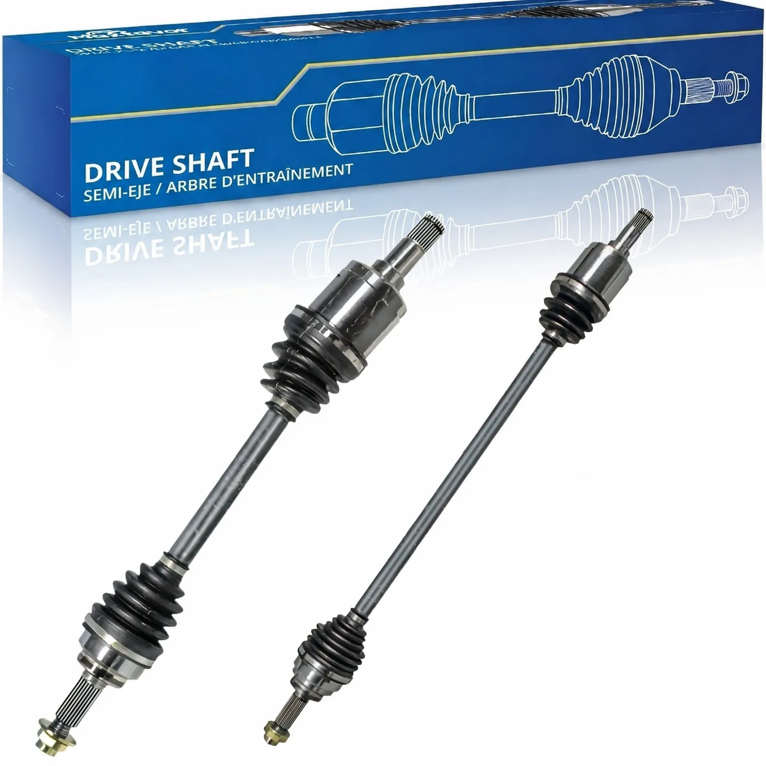 Maxfavor 2X Cv Axle Assembly Cv Universal Joint Axle Front Section Suitable for Ford Festiva 1988-1993 E9Bz 3B437-A Automatic Transmission 1.3L 1295Cc L4 Gas Sohc Naturally Aspirated
