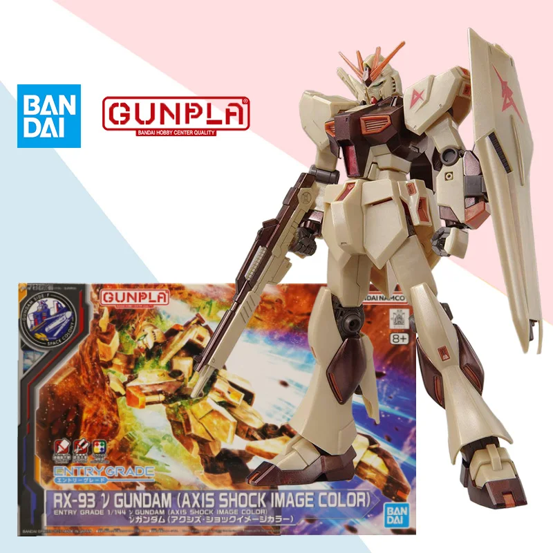 

Bandai original EG 1/144 RX-93 V GUNDAM AXIS SHOCK IMAGE COLOR anime action figure assembly model toy collection ornaments gift