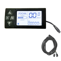 E-bike LCD Display 24V 36V 48V 52V 60V S861 6pin Electric Bicycle Scooter with waterproof 6Pin Female to SM plug