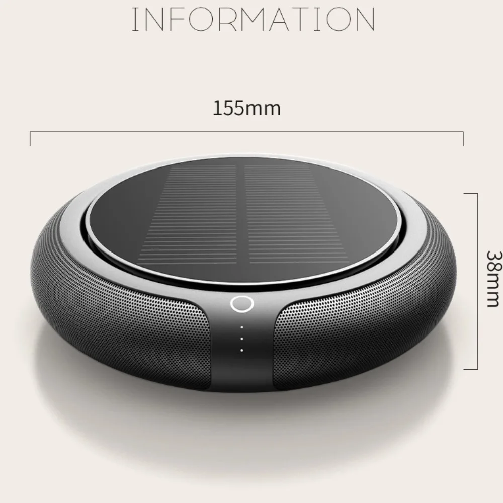 Car Air Purifier Solar Powered Aroma Diffuser Air Freshener for Vehicle Home Desk Electric Gadgets with Filter