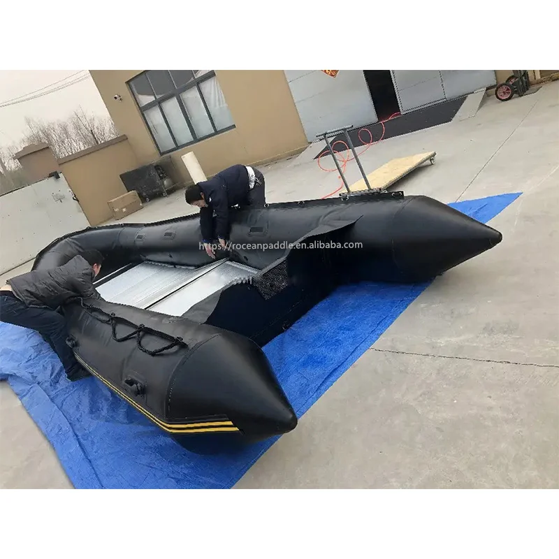 Perahu Karet Besar Panjang 6m 7m 8m 9m 10m Lantai Aluminium/Kayu Lapis Dengan Sertifikat CE Untuk Dijual Inflaveis Remar