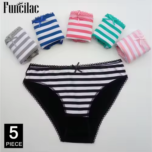 Women's cotton panties Girl Briefs Ms. cotton underwear bikini underwear sexy Ladies Briefs Free shipping 5 Pcs/set - Image 10