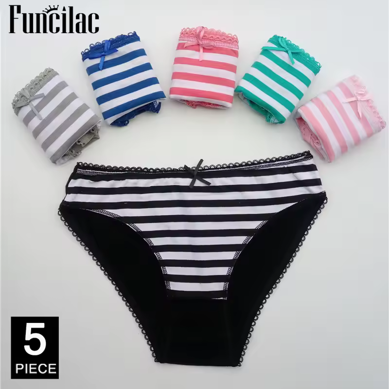 Women's cotton panties Girl Briefs Ms. cotton underwear bikini underwear sexy Ladies Briefs Free shipping 5 Pcs/set - Image 10