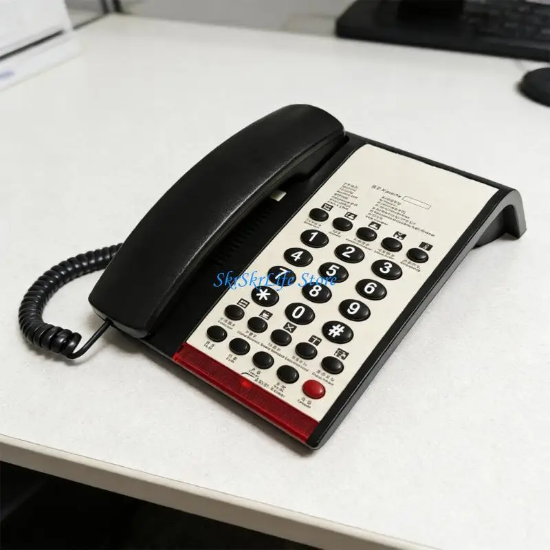 E65E Convenient Hotel Room Telephone With Rapid Dials Feature Landline Telephone