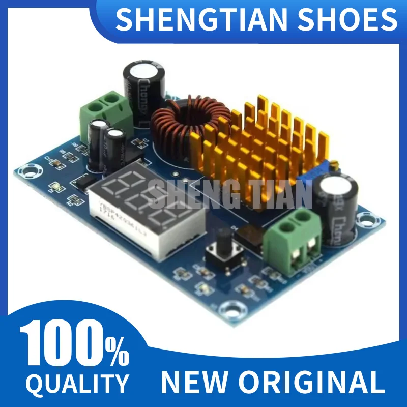 XH-M411 DC 3V-35V To DC 5V-45V Boost Module Digital Voltmeter DC-DC Step Up Module Boost Converter Board 5A Power Adjustable