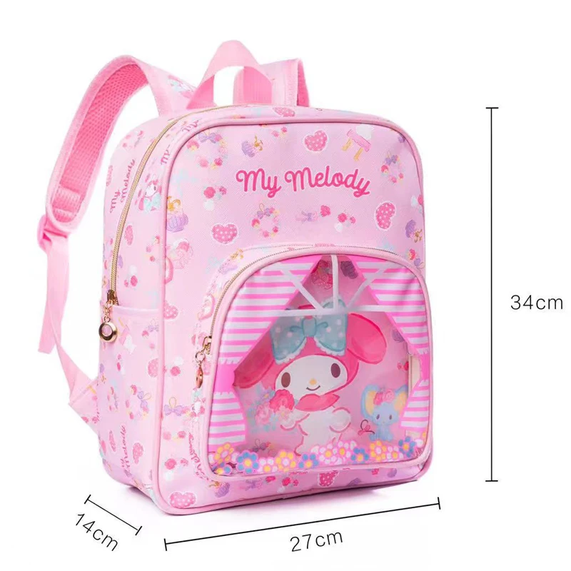 Hello Kitty Plecaki Kawaii Japoński tornister Dziecięcy skórzany wodoodporny plecak Kreskówkowe szwy Tornister studencki