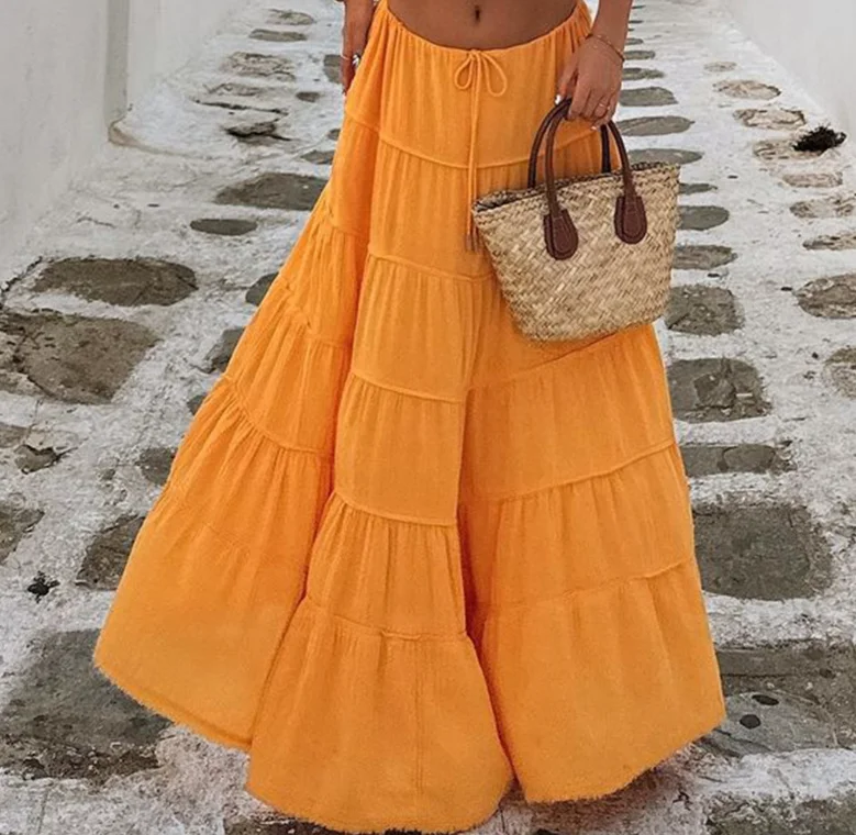 

Captivating New Design: The Brand New A-line Cake Skirt, Perfect for a Relaxed and Fashionable Casual Appearance