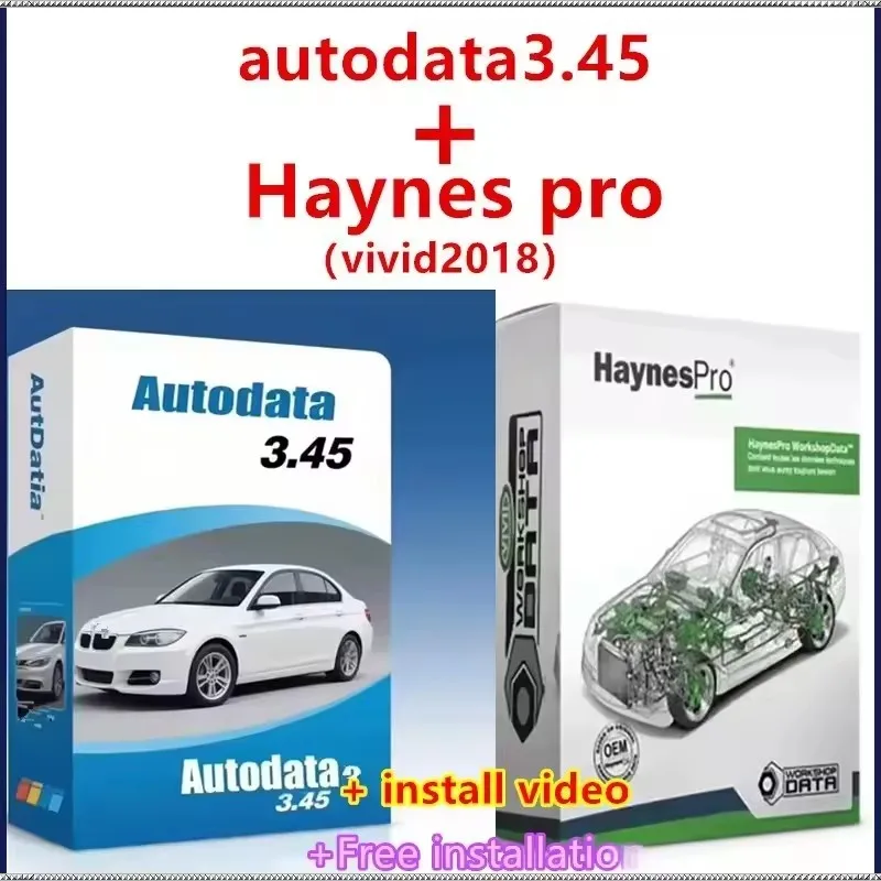2025 Latest Haynes pro （vivid2018）+autodata3.45 Workshop Data 2018 Atris Technik Europe Car Repair Software Free Installation