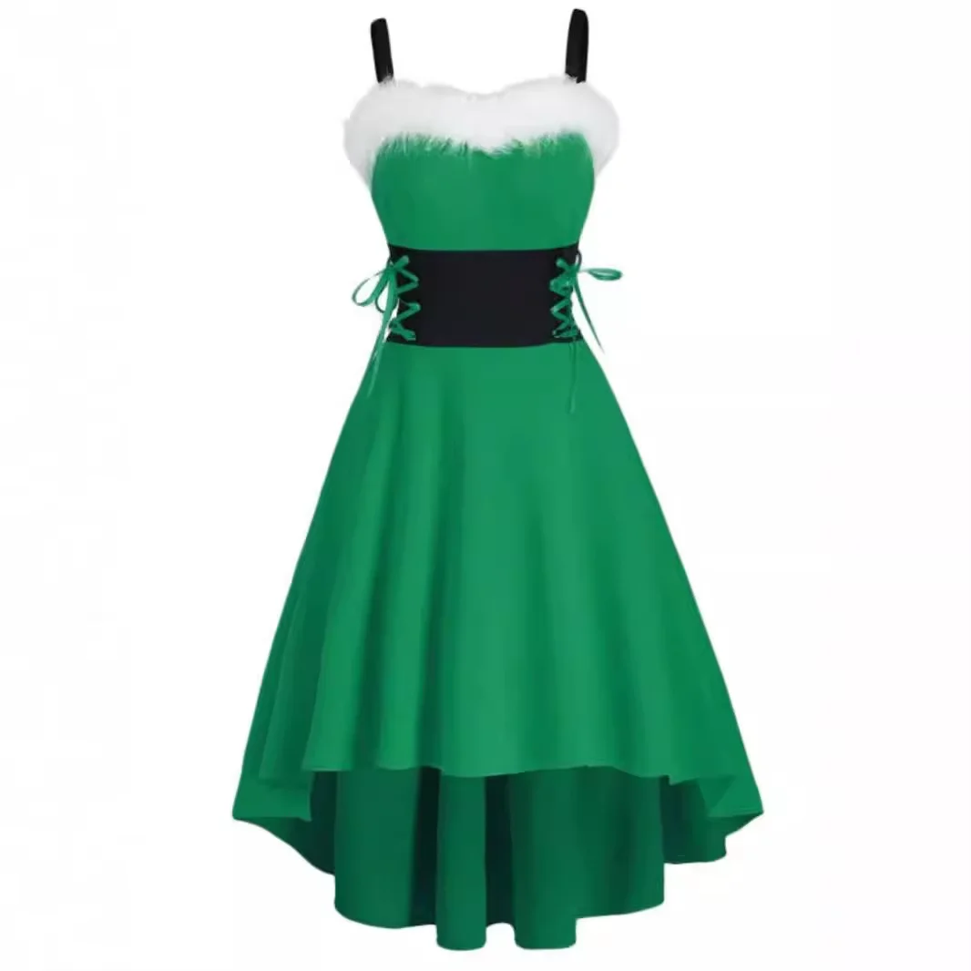 فستان نسائي عيد الميلاد طباعة الأزهار الباردة الكتف انتفض تقليم فساتين أنيقة للعام الجديد مثير هدية عيد ميلاد سعيد