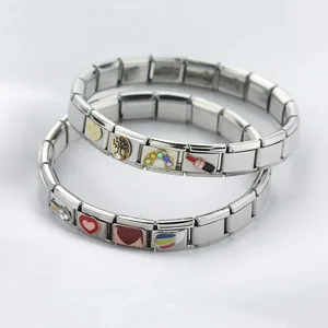 Stainless Hamiship Aço Italian Charm, Spider, Star, Moon, Love, Owl, Jewelry, 9mm, Fashion, DJ003-346, 2024 jewelry 10 main sales pendant star - №3