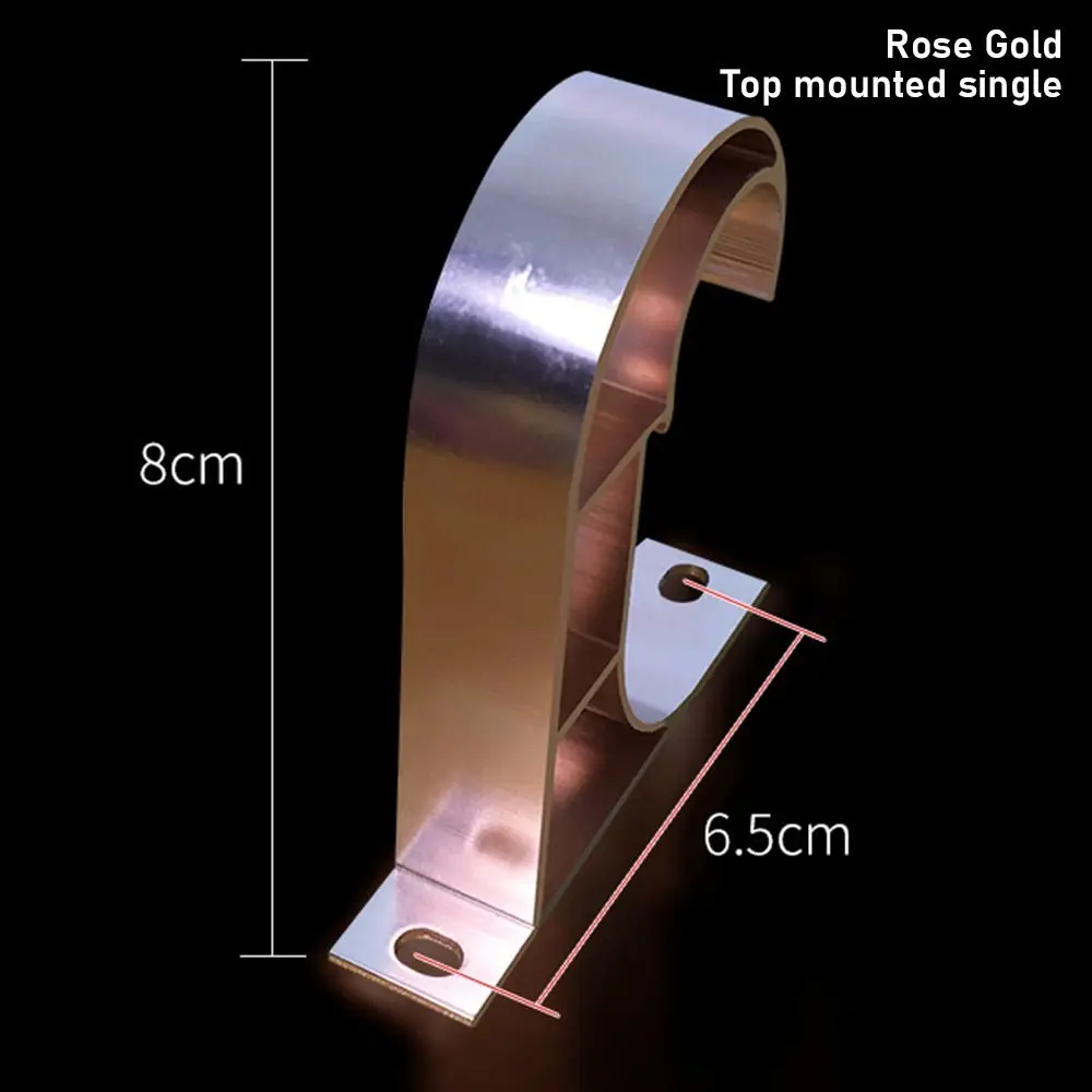 

Кронштейн для карниза (одинарный/двойной) из алюминиевого сплава, 1 шт., крепежный зажим, крючок, мебельная фурнитура, опора для штанги, зажим-держатель