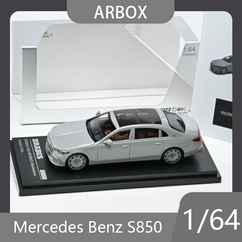 

AR box 1:64 Babos Bosu S850 Maybach Masterpiece Alloy Die Casting Car Model Collection Gift
