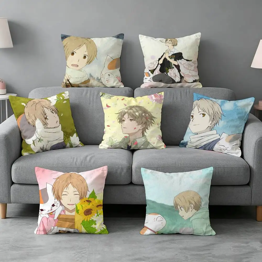

Natsume's Book of Friends-s Pillow cover Soft Microfiber Pillowcase Home Sofa Decor Surprise Decorative printed.