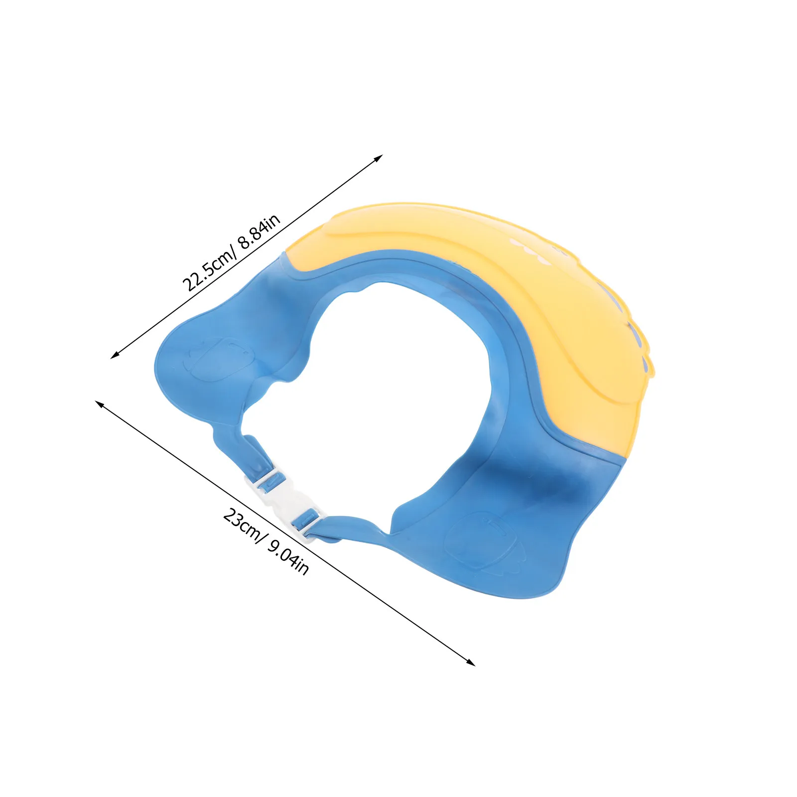 Kids Adjustable Waterproof Shower Cap Soft Bath Hair Washing Shield Visor Hat Toddler Shampoo Cap Eye Ear Protection