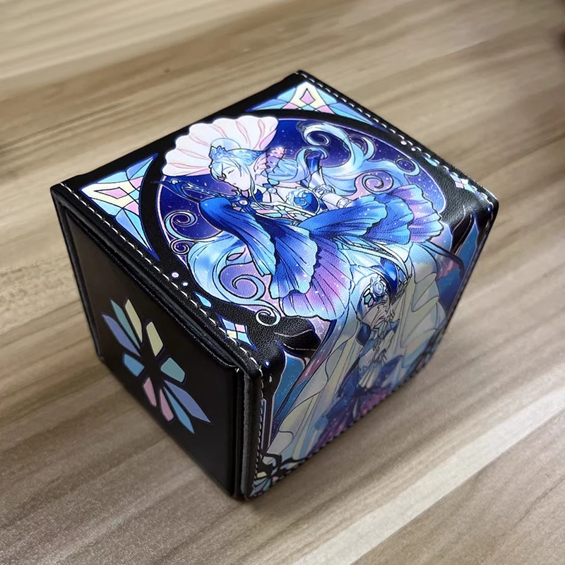 Yu-Gi-Oh! TCG OCG Carte Deck Box Yugioh Figure Tearlaments Arianna Labrynth Custodia protettiva Collezione in pelle Pu Scatola di immagazzinaggio100+