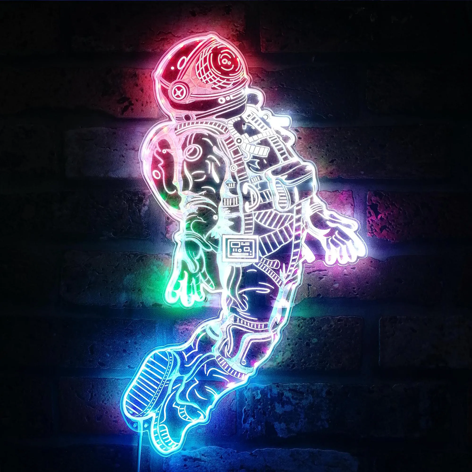 Astronaut Space Man Cave Game Room Glam Led Neon Sign st06-fnd-i0085-c