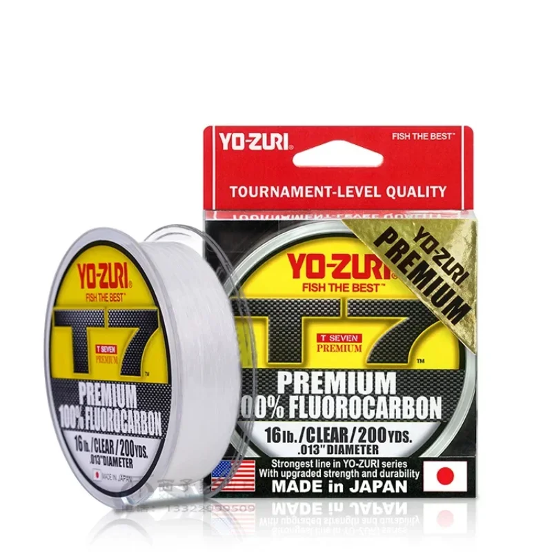 Japan YO-ZURI T7 High-strength Wear-resistant Transparent Fishing Line Fluorocarbon Main Circuit Sub Front Wire