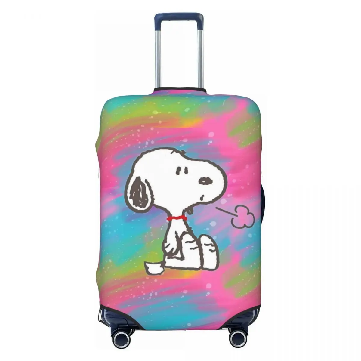 

Custom S-Snoopys Peanuts Suitcase Cover Washable Cartoon Comic Dog Luggage Covers Protector for 18-32 inch