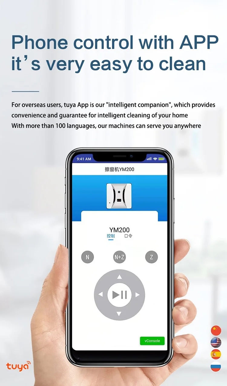 Vakum Robot Pembersih Jendela 2022 Dengan Kontrol Aplikasi Alat Pembersih Jendela Otomatis Untuk Pembersihan Kamar Mandi Ubin Kaca Windows