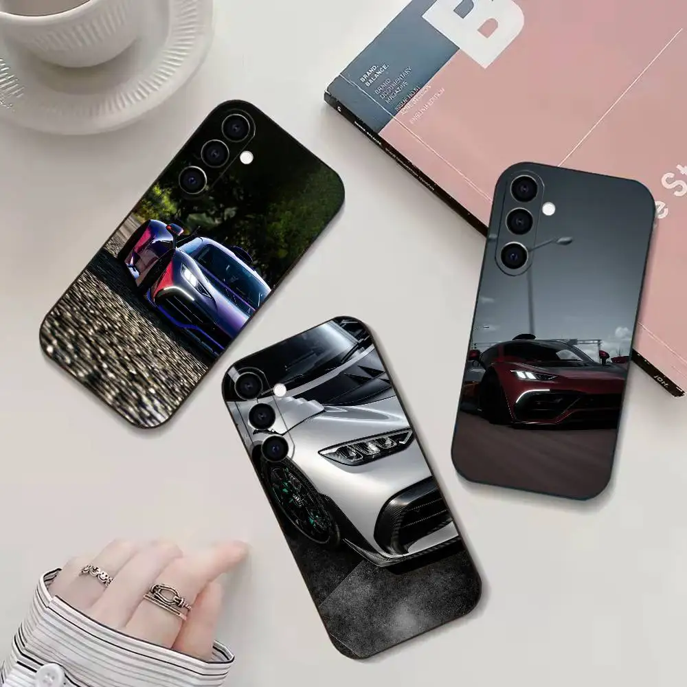 

super c-car P-roject One S Phone Case For Samsung Galaxy A20,21s,22,31,32,52,53,72,73,80,91 Soft Black Shell