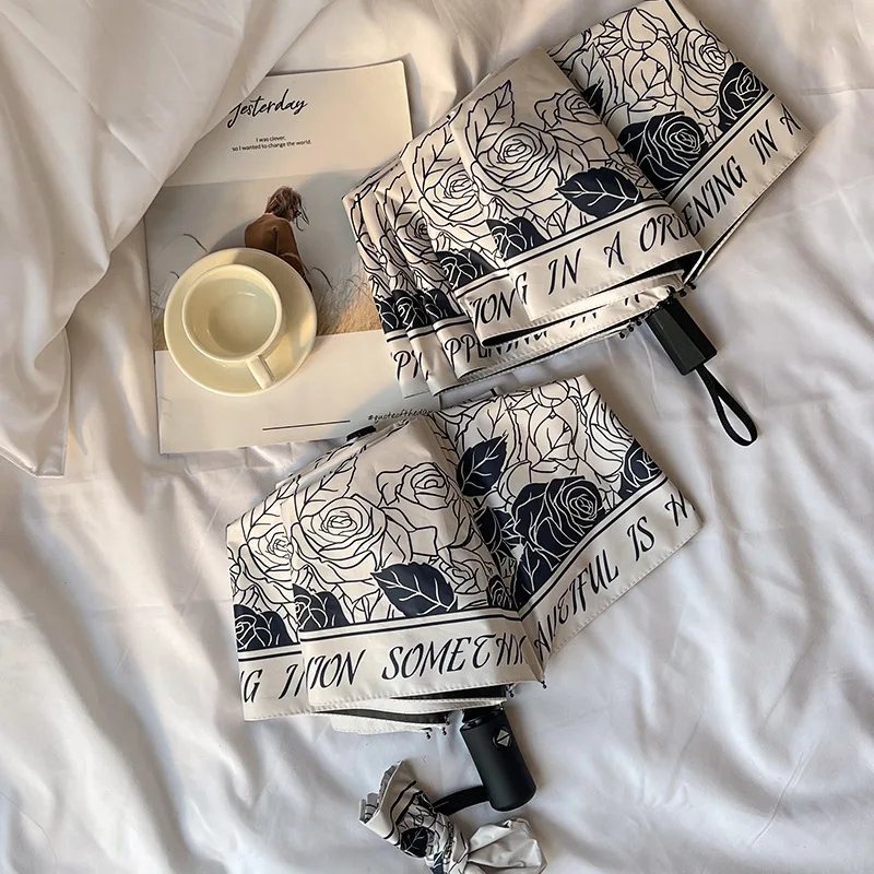 

Зонт женский складной с защитой от УФ-лучей и 16 косточками