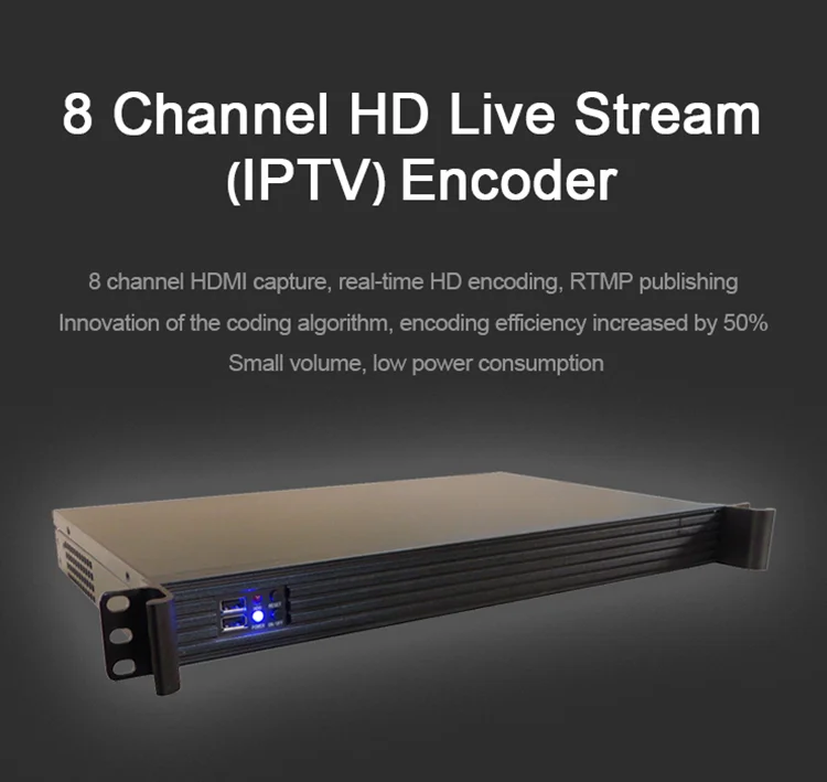 Radio & TV Broadcasting Equipment 8 in 4 Out HD HEVC Hashcode Removed Encoder Watermark Removed H.265 ASI IP I7-11800H 8GB DDR4